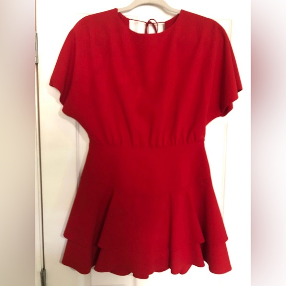 Neiman Marcus Red Mini Dress - Picture 1 of 3